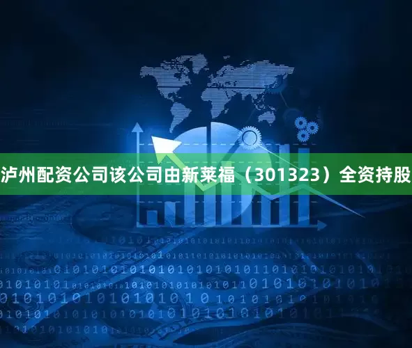泸州配资公司该公司由新莱福（301323）全资持股