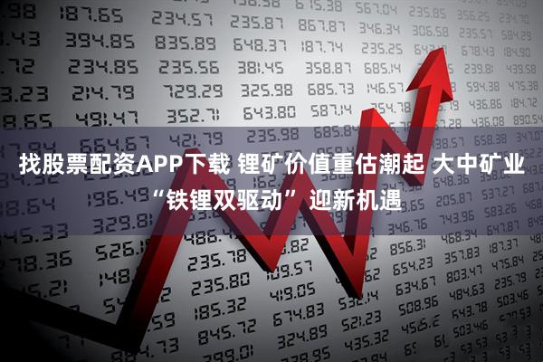 找股票配资APP下载 锂矿价值重估潮起 大中矿业 “铁锂双驱动” 迎新机遇